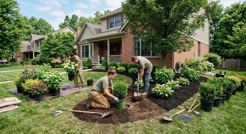 Cedar Mulch Installation in Honolulu, HI